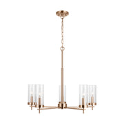 Visual Comfort Studio 3190305-848 Zire Five Light Chandelier, Satin Brass Main Image.jpg