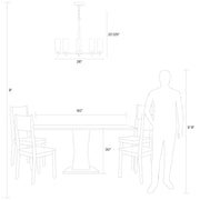 Visual Comfort Studio 3190305EN-112 Zire Five Light Chandelier, Midnight Black Alternate Image 4.jpg