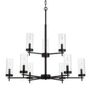 Visual Comfort Studio 3190309-112 Zire Nine Light Chandelier, Midnight Black Alternate Image.jpg