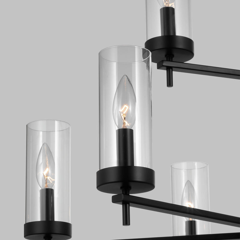 Visual Comfort Studio 3190309-112 Zire Nine Light Chandelier, Midnight Black Alternate Image 2.jpg