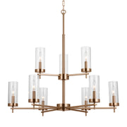 Visual Comfort Studio 3190309-848 Zire Nine Light Chandelier, Satin Brass Alternate Image.jpg