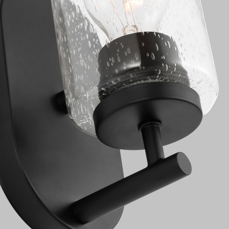 Generation Lighting 41170-112 Oslo One Light Wall / Bath Sconce, Midnight Black Alternate Image 2.jpg