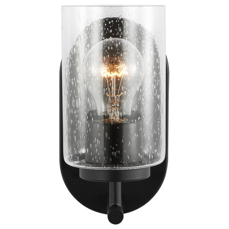 Generation Lighting 41170-112 Oslo One Light Wall / Bath Sconce, Midnight Black Main Image.jpg