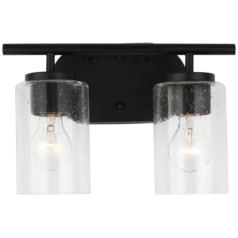 Generation Lighting 41171-112 Oslo Two Light Wall / Bath, Midnight Black Main Image.jpg