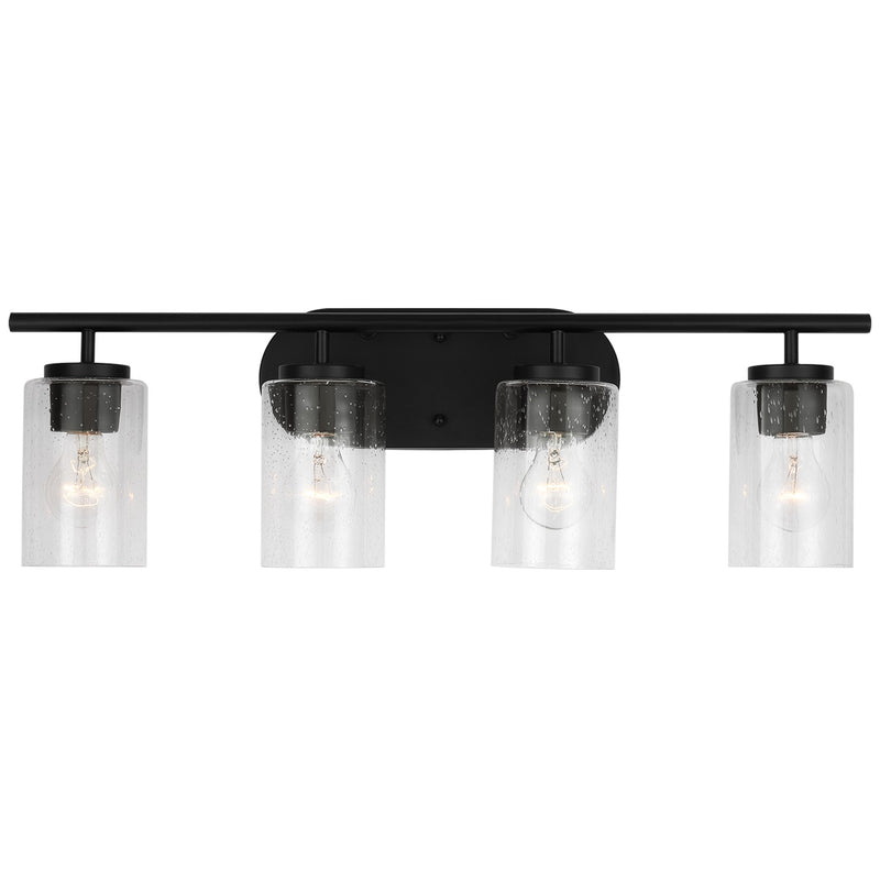 Generation Lighting 41173-112 Oslo Four Light Wall / Bath, Midnight Black Main Image.jpg