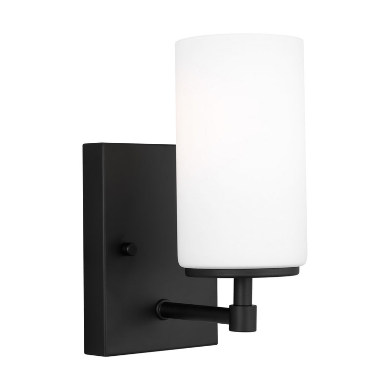 Generation Lighting 4124601EN3-112 Alturas One Light Wall / Bath Sconce, Midnight Black Alternate Image 3.jpg