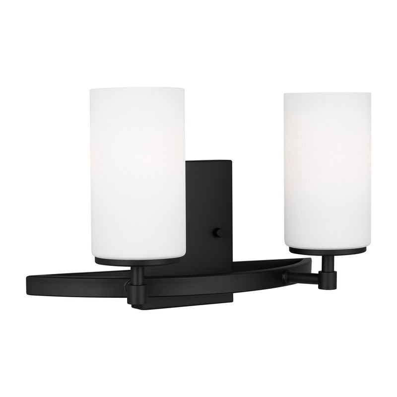 Generation Lighting 4424602-112 Alturas Two Light Wall / Bath, Midnight Black Alternate Image 4.jpg
