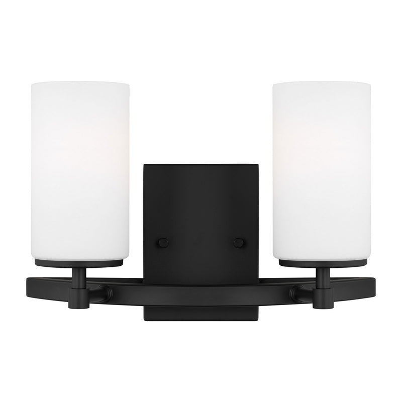 Generation Lighting 4424602-112 Alturas Two Light Wall / Bath, Midnight Black Main Image.jpg