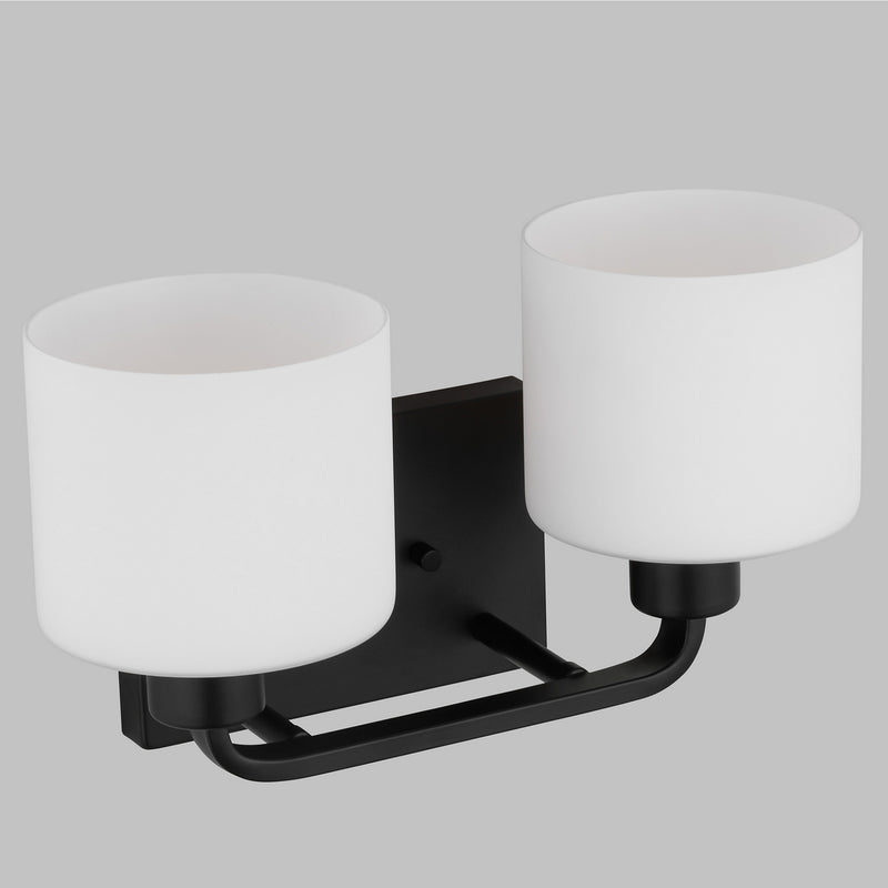 Generation Lighting 4428802EN3-112 Canfield Two Light Wall / Bath, Midnight Black Alternate Image 2.jpg
