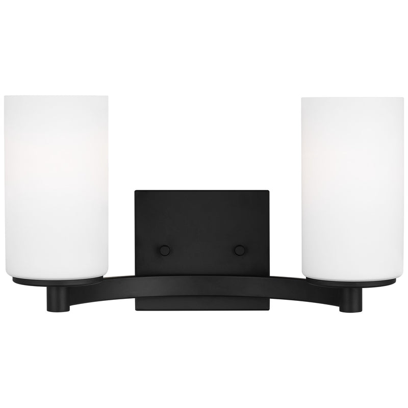 Generation Lighting 4439102-112 Hettinger Two Light Wall / Bath, Midnight Black Main Image.jpg