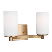 Generation Lighting 4439102-848 Hettinger Two Light Wall / Bath, Satin Brass Alternate Image 2.jpg