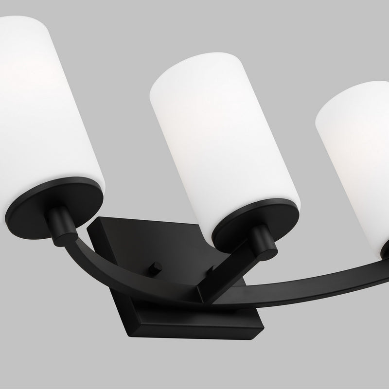 Generation Lighting 4439103-112 Hettinger Three Light Wall / Bath, Midnight Black Alternate Image 2.jpg