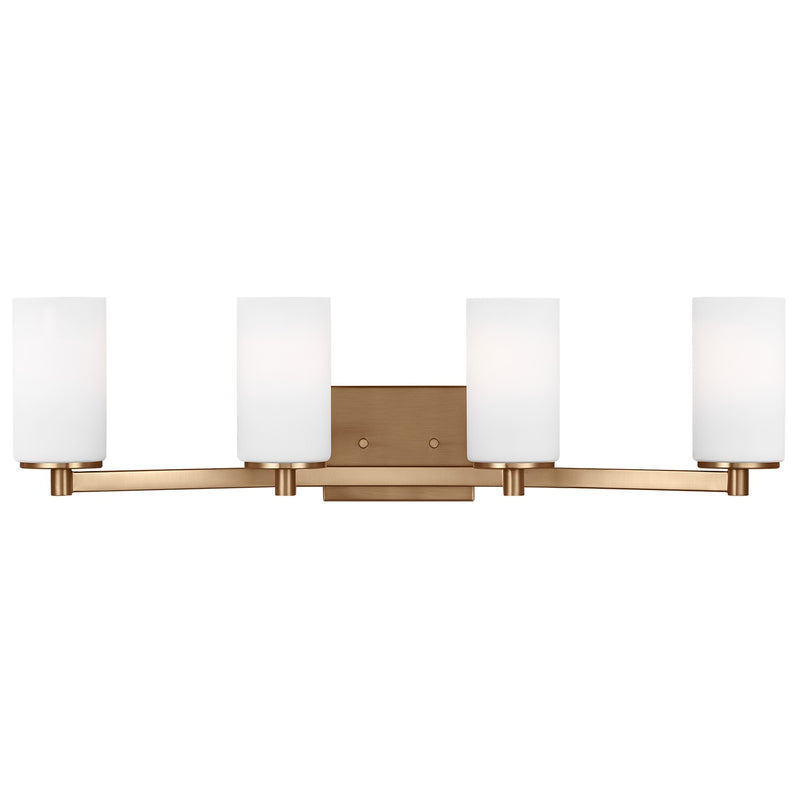Generation Lighting 4439104EN3-848 Hettinger Four Light Wall / Bath, Satin Brass Main Image.jpg