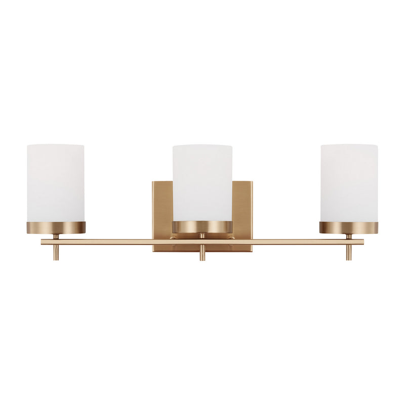 Visual Comfort Studio 4490303-848 Zire Three Light Bath, Satin Brass Main Image.jpg