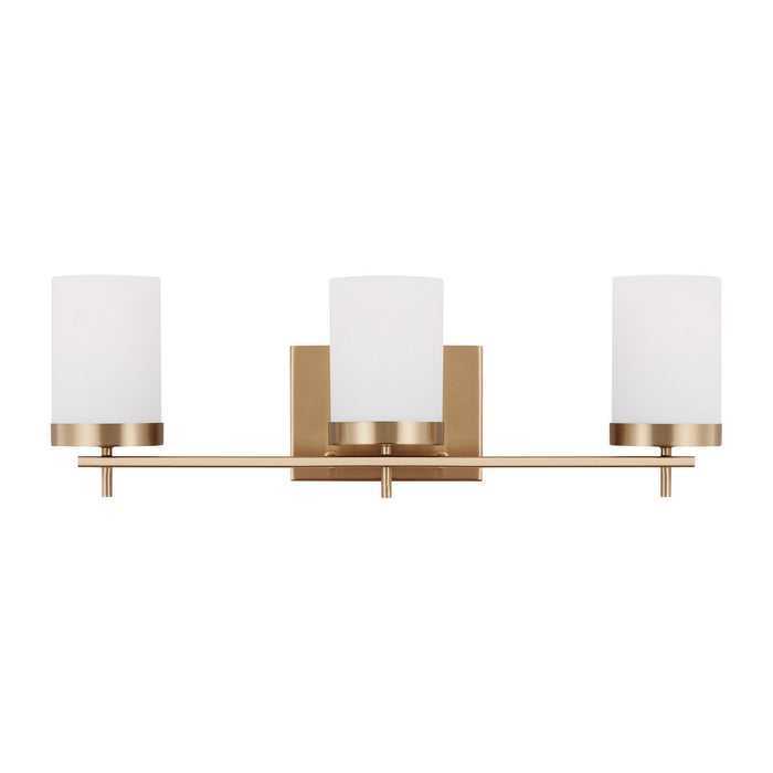 Visual Comfort Studio 4490303-848 Zire Three Light Bath, Satin Brass Main Image.jpg