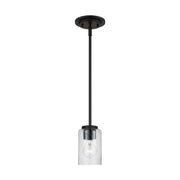 Generation Lighting 61170-112 Oslo One Light Mini-Pendant, Midnight Black Main Image.jpg