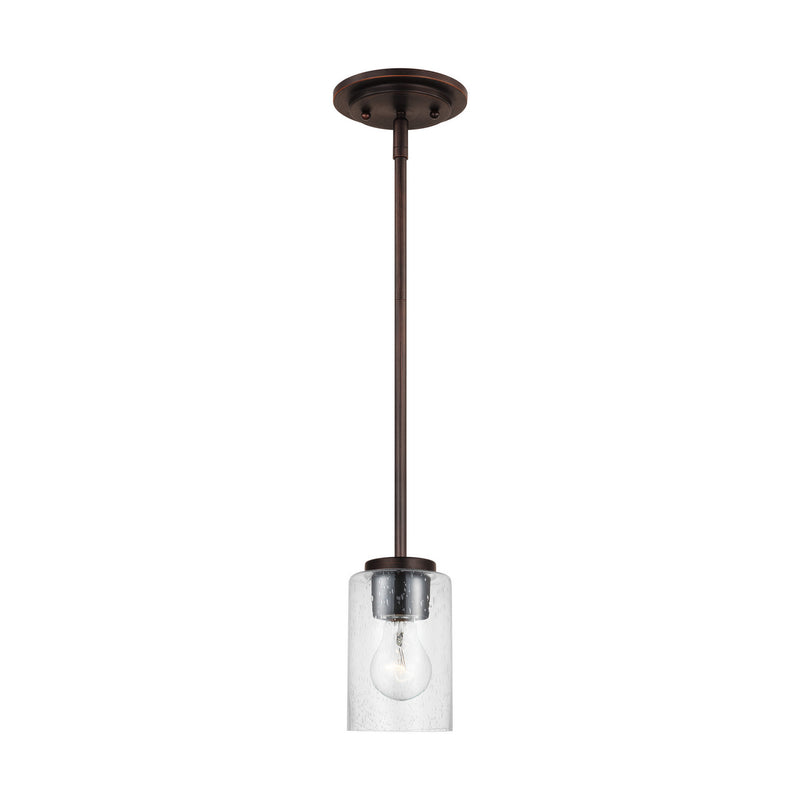 Generation Lighting 61170-710 Oslo One Light Mini-Pendant, Bronze Main Image.jpg