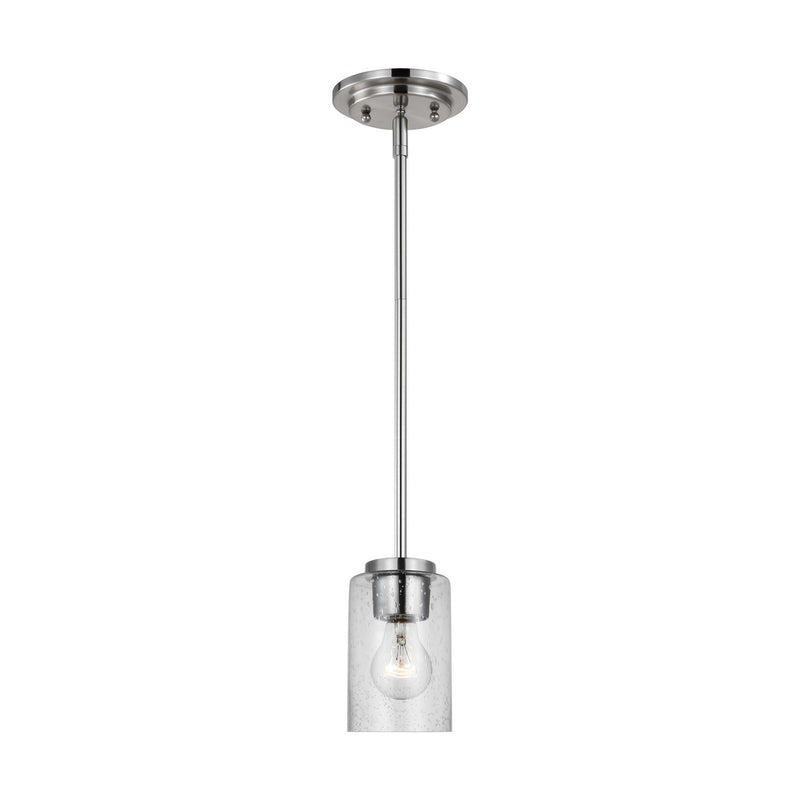 Generation Lighting 61170-962 Oslo One Light Mini-Pendant, Brushed Nickel Main Image.jpg