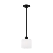 Generation Lighting 6128801EN3-112 Canfield One Light Mini-Pendant, Midnight Black Alternate Image.jpg