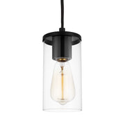 Visual Comfort Studio 6190301-112 Zire One Light Mini-Pendant, Midnight Black Alternate Image.jpg