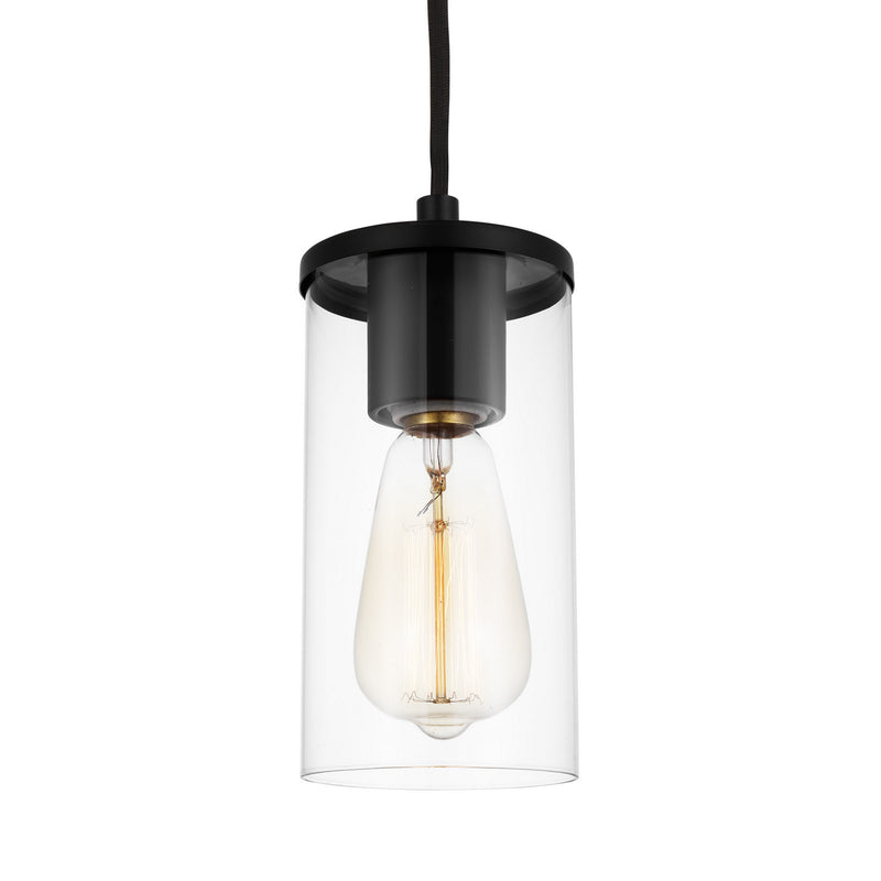 Visual Comfort Studio 6190301-112 Zire One Light Mini-Pendant, Midnight Black Alternate Image.jpg