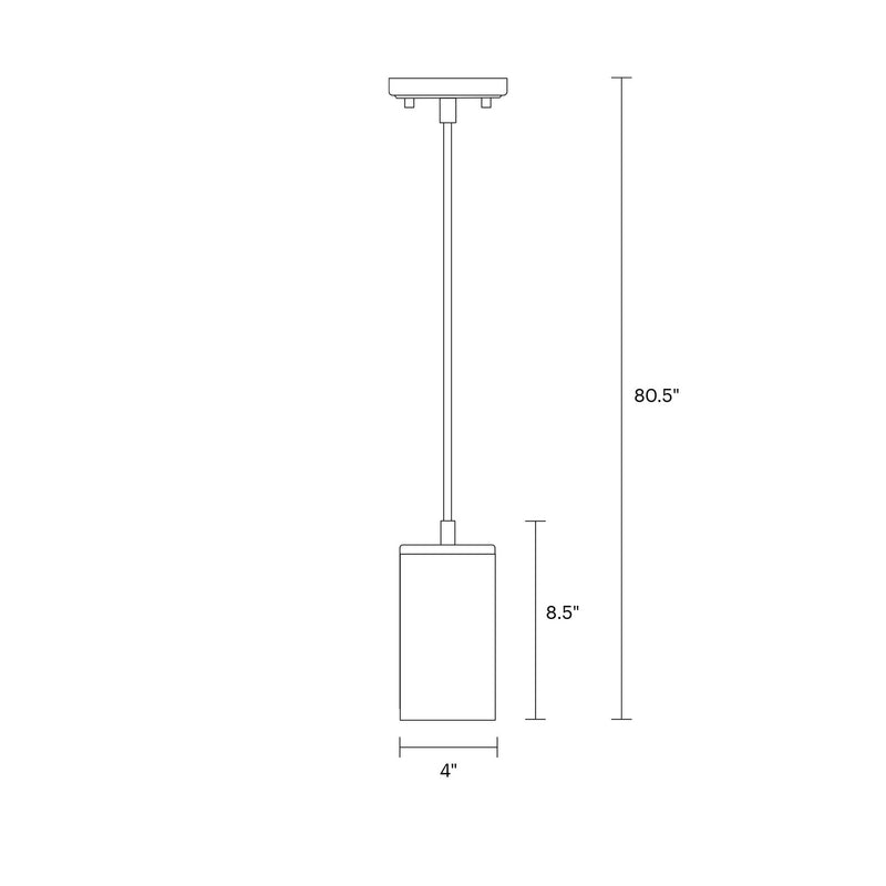 Visual Comfort Studio 6190301-112 Zire One Light Mini-Pendant, Midnight Black Alternate Image 4.jpg