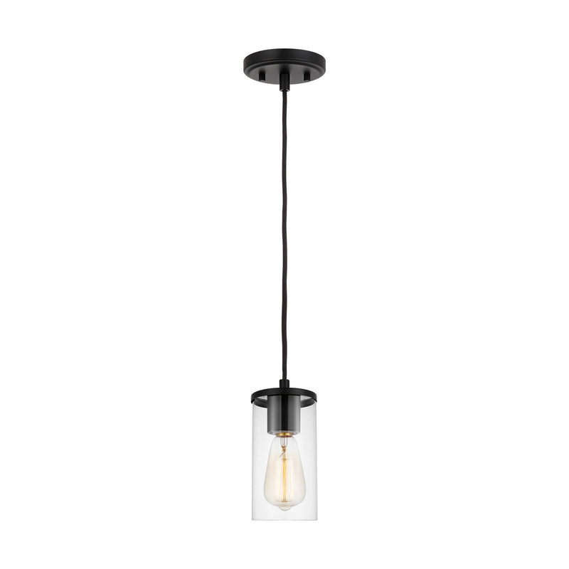 Visual Comfort Studio 6190301-112 Zire One Light Mini-Pendant, Midnight Black Main Image.jpg