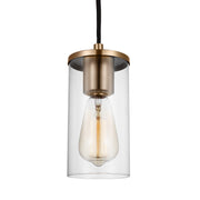 Visual Comfort Studio 6190301-848 Zire One Light Mini-Pendant, Satin Brass Alternate Image.jpg