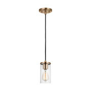 Visual Comfort Studio 6190301-848 Zire One Light Mini-Pendant, Satin Brass Main Image.jpg