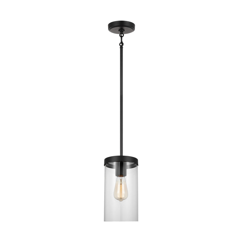 Visual Comfort Studio 6590301-112 Zire One Light Pendant, Midnight Black Main Image.jpg