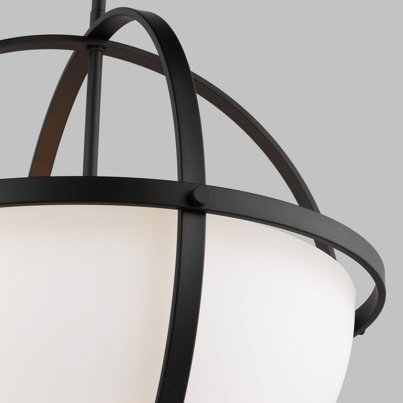 Generation Lighting 6624603-112 Alturas Three Light Pendant, Midnight Black Alternate Image 2.jpg