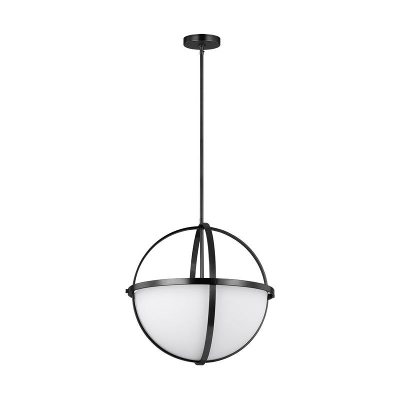 Generation Lighting 6624603-112 Alturas Three Light Pendant, Midnight Black Main Image.jpg