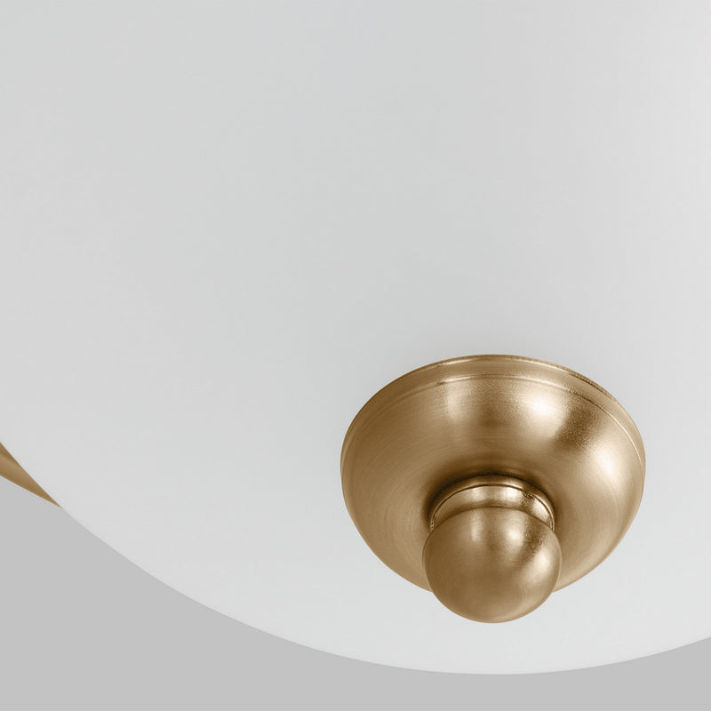 Generation Lighting 77063-848 Geary One Light Flush Mount, Satin Brass Alternate Image 2.jpg