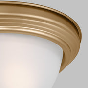Generation Lighting 77064EN3-848 Geary Two Light Flush Mount, Satin Brass Alternate Image 3.jpg