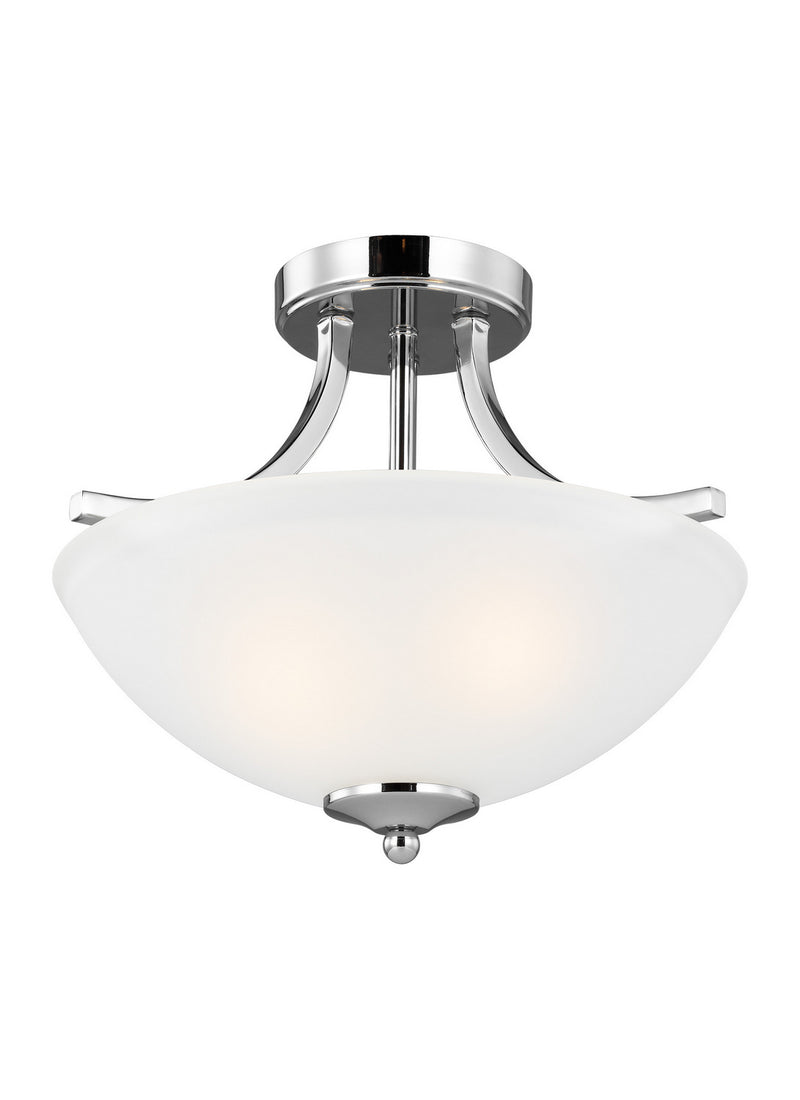 Generation Lighting 7716502-05 Geary Two Light Semi-Flush Convertible Pendant, Chrome Main Image.jpg