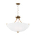 Generation Lighting 7716504EN3-848 Geary Four Light Semi-Flush Convertible Pendant, Satin Brass Alternate Image.jpg