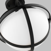 Generation Lighting 7724602-112 Alturas Two Light Semi-Flush Convertible Pendant, Midnight Black Alternate Image 2.jpg