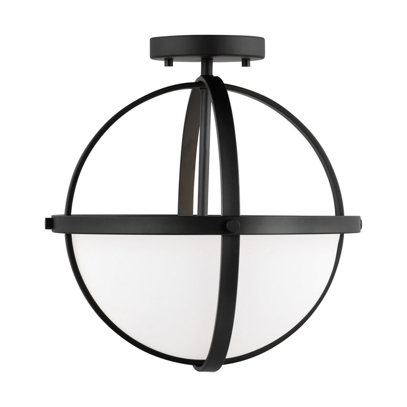 Generation Lighting 7724602-112 Alturas Two Light Semi-Flush Convertible Pendant, Midnight Black Main Image.jpg