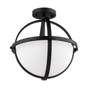 Generation Lighting 7724602EN3-112 Alturas Two Light Semi-Flush Convertible Pendant, Midnight Black Alternate Image.jpg