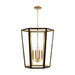 Visual Comfort Studio AC1094MBKBBS Curt Four Light Lantern, Midnight Black Main Image.jpg