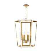 Visual Comfort Studio AC1094MWTBBS Curt Four Light Lantern, Matte White Main Image.jpg