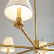 Visual Comfort Studio AC1126BBS Paisley Six Light Chandelier, Burnished Brass Alternate Image 4.jpg