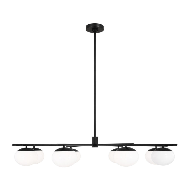 Visual Comfort Studio EC1258AI Lune Eight Light Chandelier, Aged Iron Main Image.jpg
