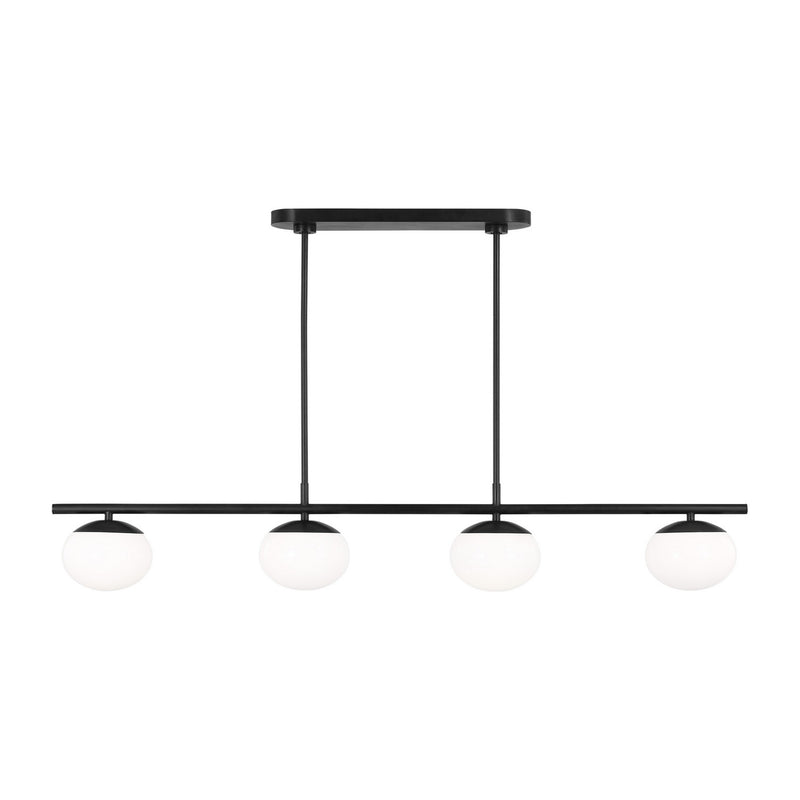 Visual Comfort Studio EC1264AI Lune Four Light Linear Chandelier, Aged Iron Alternate Image.jpg