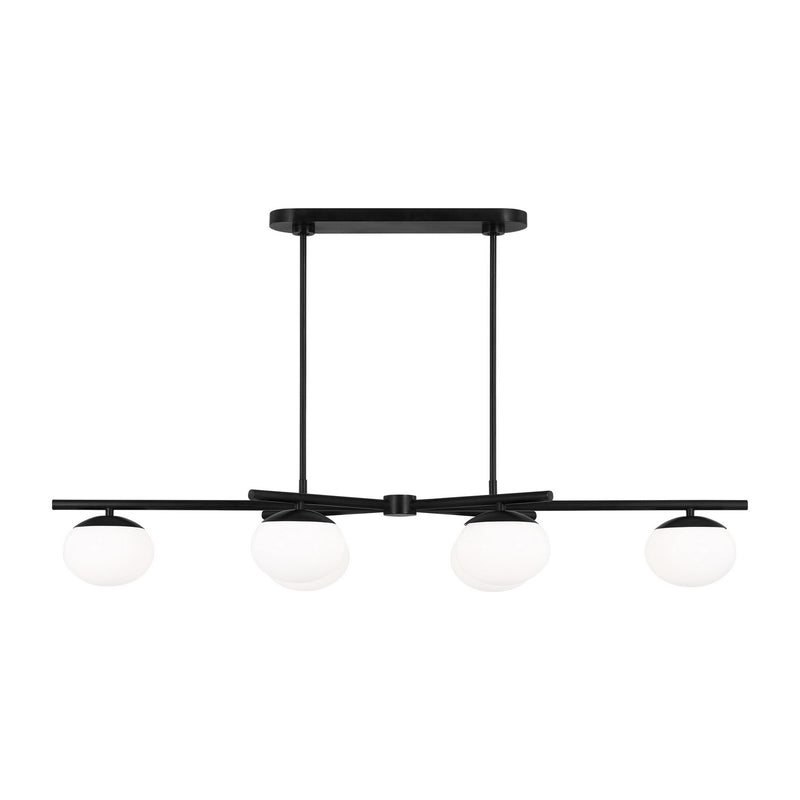 Visual Comfort Studio EC1276AI Lune Six Light Linear Chandelier, Aged Iron Alternate Image.jpg