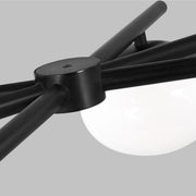 Visual Comfort Studio EC1276AI Lune Six Light Linear Chandelier, Aged Iron Alternate Image 2.jpg