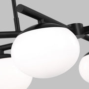 Visual Comfort Studio EC1276AI Lune Six Light Linear Chandelier, Aged Iron Alternate Image 3.jpg