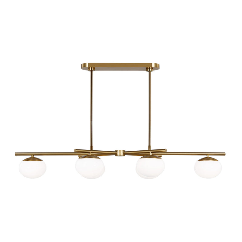 Visual Comfort Studio EC1276BBS Lune Six Light Linear Chandelier, Burnished Brass Main Image.jpg
