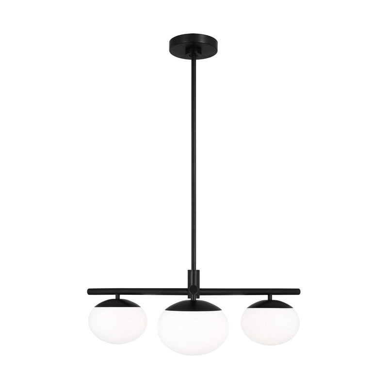 Visual Comfort Studio EF1063AI Lune Three Light Semi Flush Mount, Aged Iron Main Image.jpg