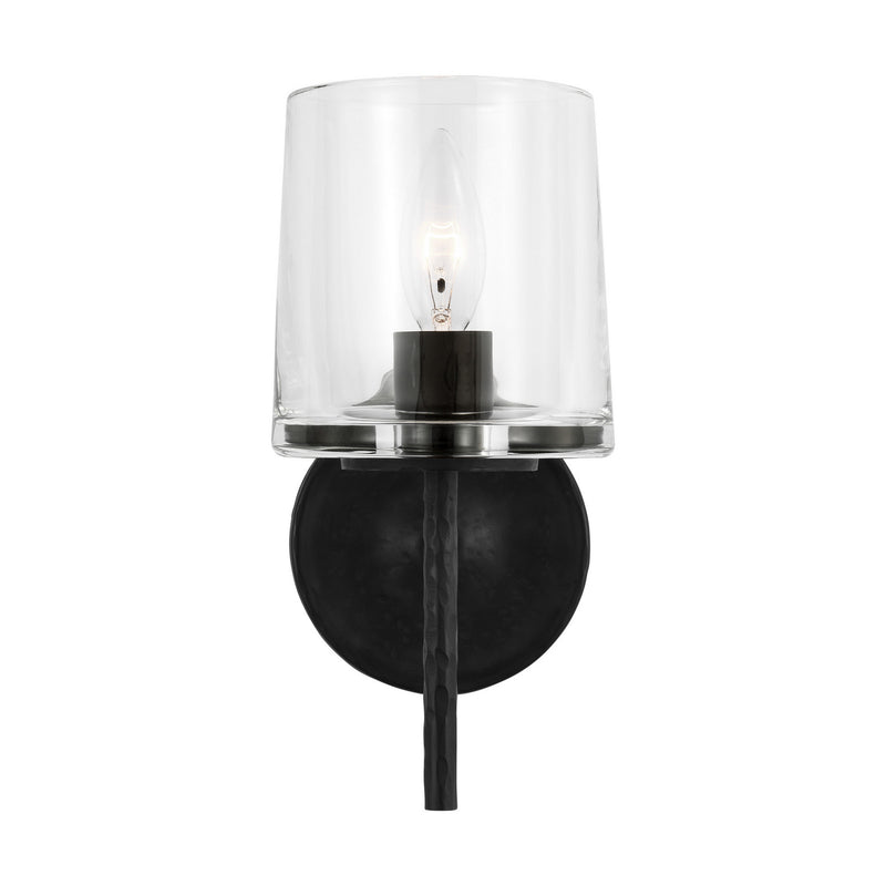 Visual Comfort Studio EV1001AI Marietta One Light Wall Sconce, Aged Iron Main Image.jpg